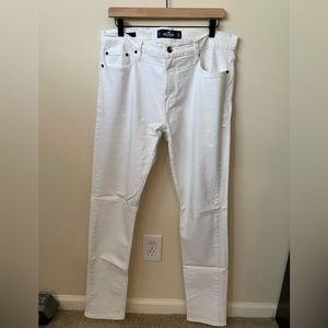 Hollister epic flex white skinny pants